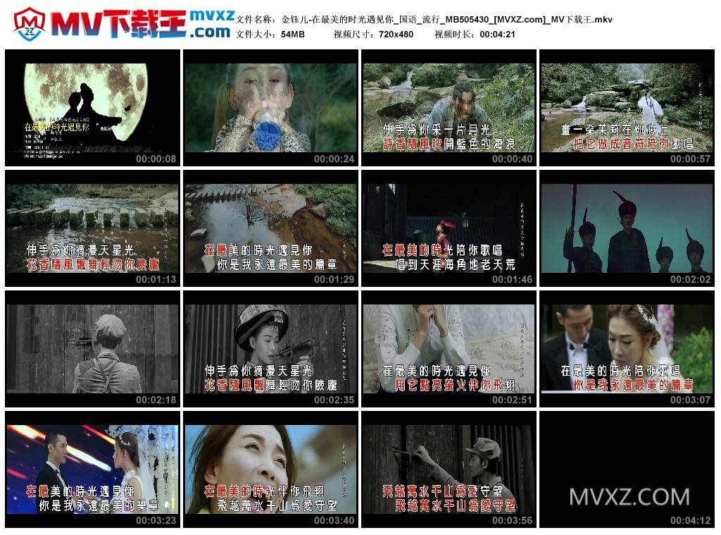 金钰儿-在最美的时光遇见你_国语_流行_MB505430